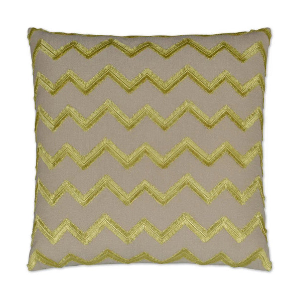 Symmetry Citron Brown Throw Pillow With Insert Throw Pillows LOOMLAN By D.V. Kap