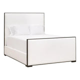 Tailor Fabric Upholstered White Stain Resistant Bed Beds LOOMLAN By Essentials For Living