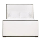 Tailor Fabric Upholstered White Stain Resistant Bed Beds LOOMLAN By Essentials For Living