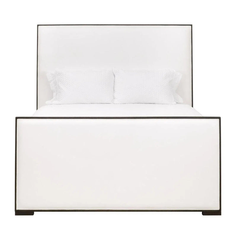 Tailor Fabric Upholstered White Stain Resistant Bed Beds LOOMLAN By Essentials For Living