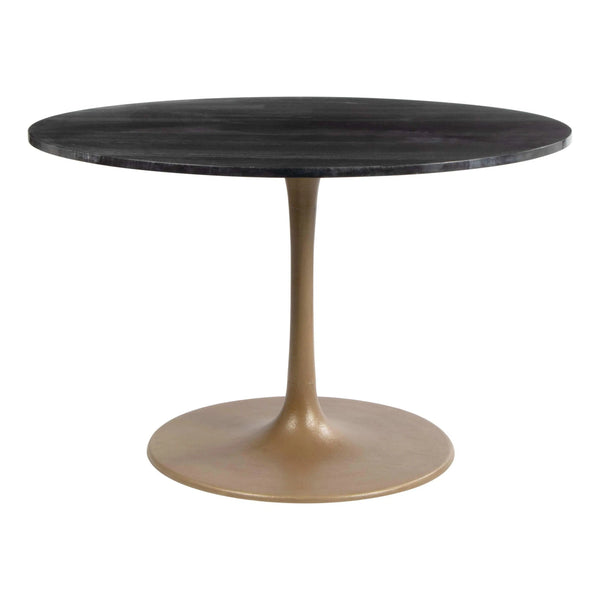 Taj Dining Table Black & Gold Dining Tables LOOMLAN By Zuo Modern