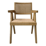 Takashi Solid Elm With Rattan Seat Dining Chair (Set Of 2)