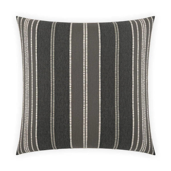 Talbert Charcoal Black Throw Pillow With Insert Throw Pillows LOOMLAN By D.V. Kap