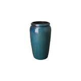 Tall Ceramic Round Planter Outdoor Planters LOOMLAN By Emissary