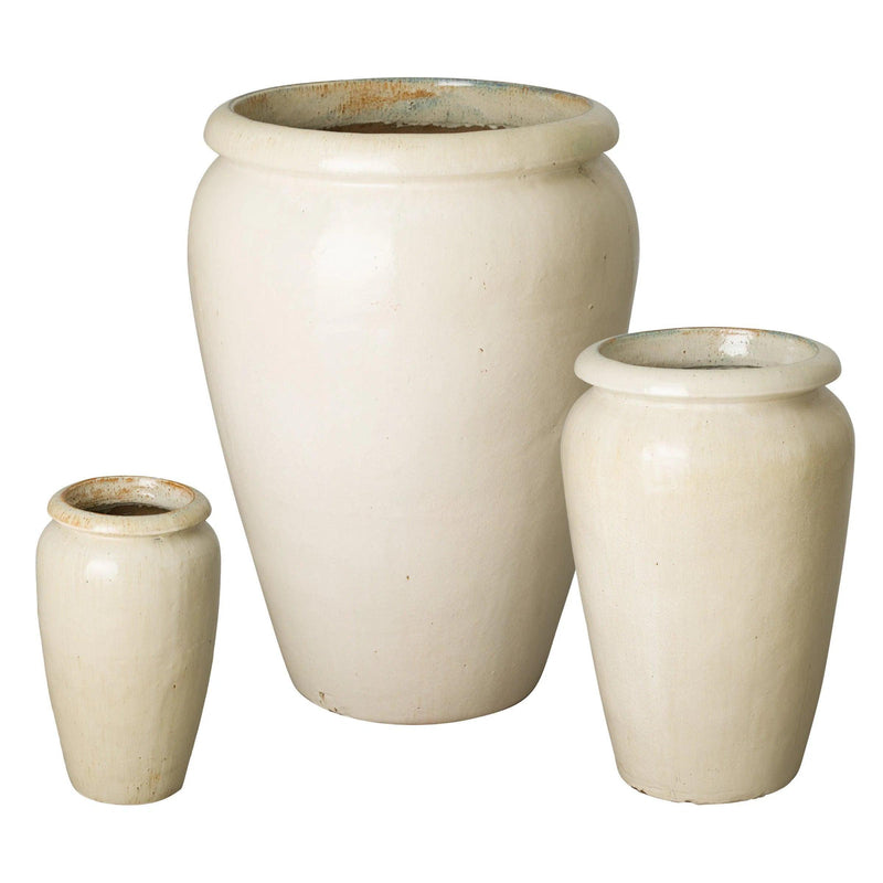 Tall Ceramic Round Planter Outdoor Planters LOOMLAN By Emissary