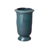 Tall Cup Ceramic Round Planter Outdoor Planters LOOMLAN By Emissary