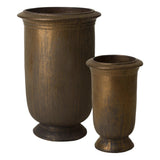 Tall Cup Ceramic Round Planter Outdoor Planters LOOMLAN By Emissary