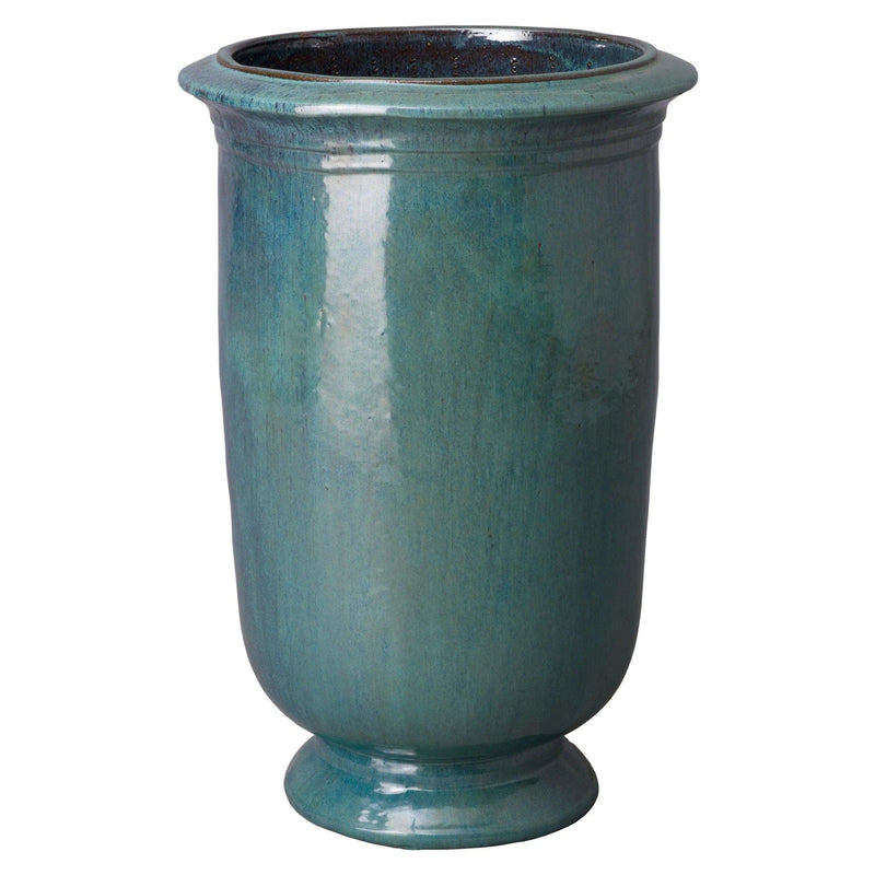 Tall Cup Ceramic Round Planter Outdoor Planters LOOMLAN By Emissary