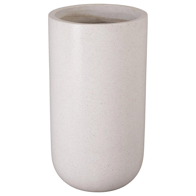 Tall Cylinder Terrazzo Round Planter Outdoor Planters LOOMLAN By Emissary