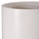 Tall Cylinder Terrazzo Round Planter Outdoor Planters LOOMLAN By Emissary