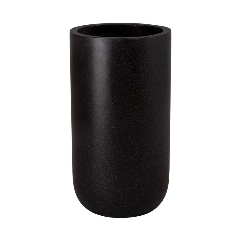 Tall Cylinder Terrazzo Round Planter Outdoor Planters LOOMLAN By Emissary