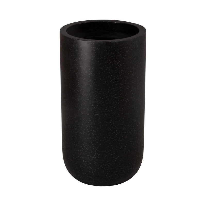 Tall Cylinder Terrazzo Round Planter Outdoor Planters LOOMLAN By Emissary