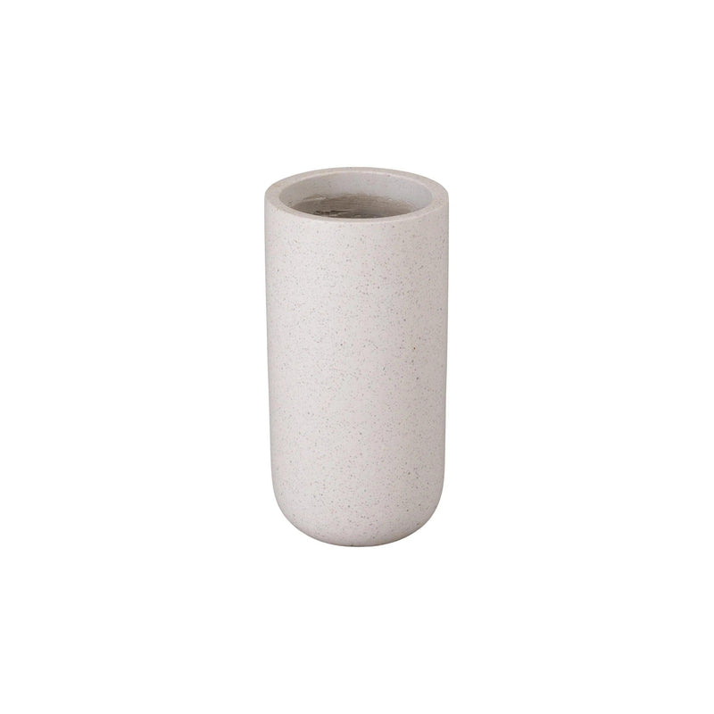 Tall Cylinder Terrazzo Round Planter Outdoor Planters LOOMLAN By Emissary