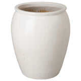 Tall Round Ceramic Planter Outdoor Planters LOOMLAN By Emissary