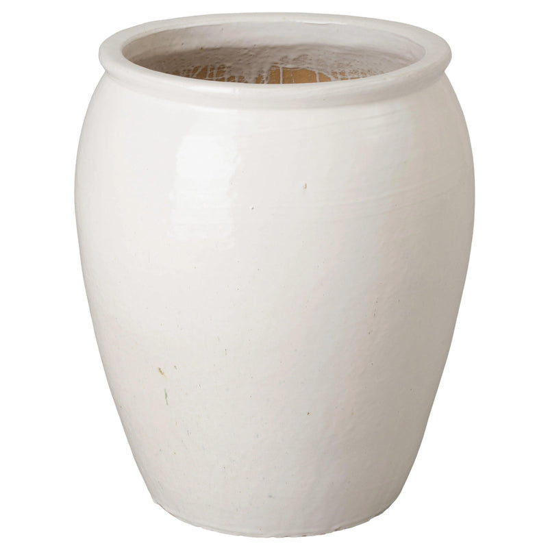 Tall Round Ceramic Planter Outdoor Planters LOOMLAN By Emissary