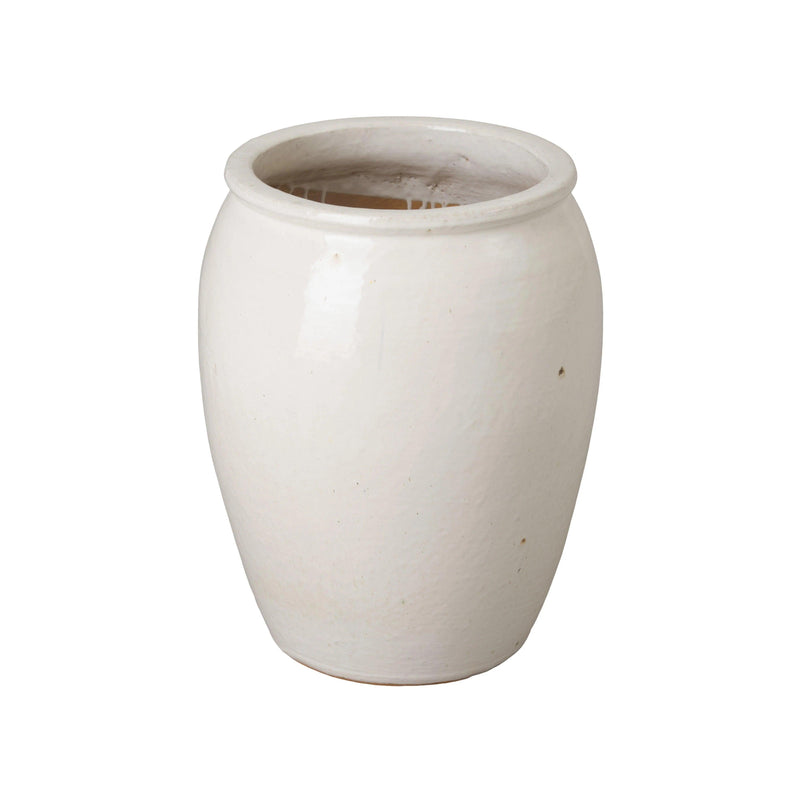 Tall Round Ceramic Planter Outdoor Planters LOOMLAN By Emissary