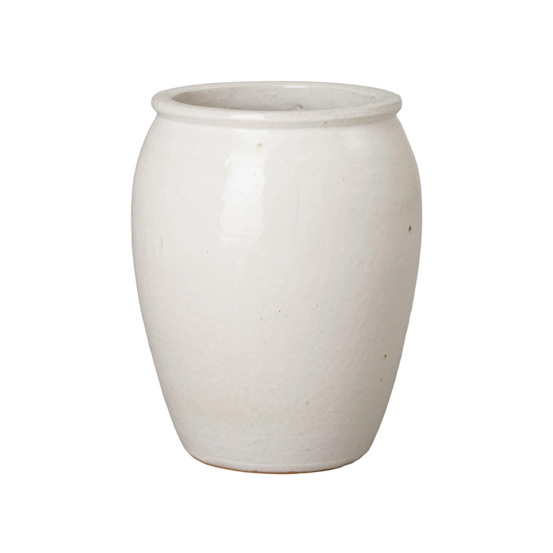 Tall Round Ceramic Planter Outdoor Planters LOOMLAN By Emissary