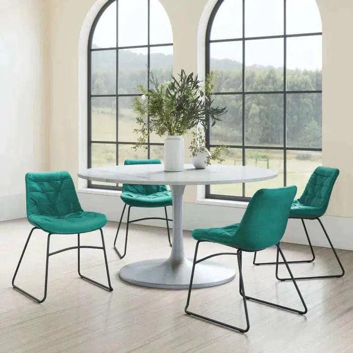 Tammy Polyester Upholstered Armless Dining Chair (Set Of 2)