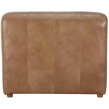 Tan Brown Leather Lounge Chaise Indoor Seating Chaises LOOMLAN By Moe's Home