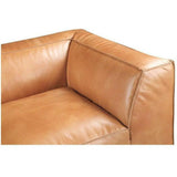 Tan Leather Corner Chair Light Brown Modular Modular Components LOOMLAN By Moe's Home