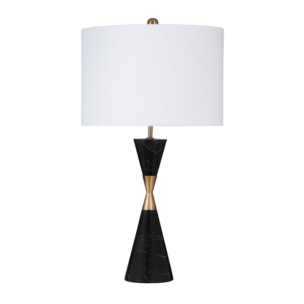 Tana Black Marble and Metal Table Lamp Table Lamps LOOMLAN By Bassett Mirror