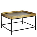 Tanay Brass Cocktail Coffee Table Coffee Tables LOOMLAN By Currey & Co