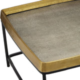 Tanay Brass Cocktail Coffee Table Coffee Tables LOOMLAN By Currey & Co