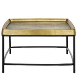 Tanay Brass Cocktail Coffee Table Coffee Tables LOOMLAN By Currey & Co