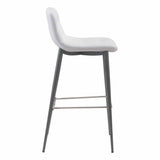 Tangiers Bar Chair (Set of 2) White Bar Stools LOOMLAN By Zuo Modern