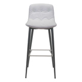 Tangiers Bar Chair (Set of 2) White Bar Stools LOOMLAN By Zuo Modern