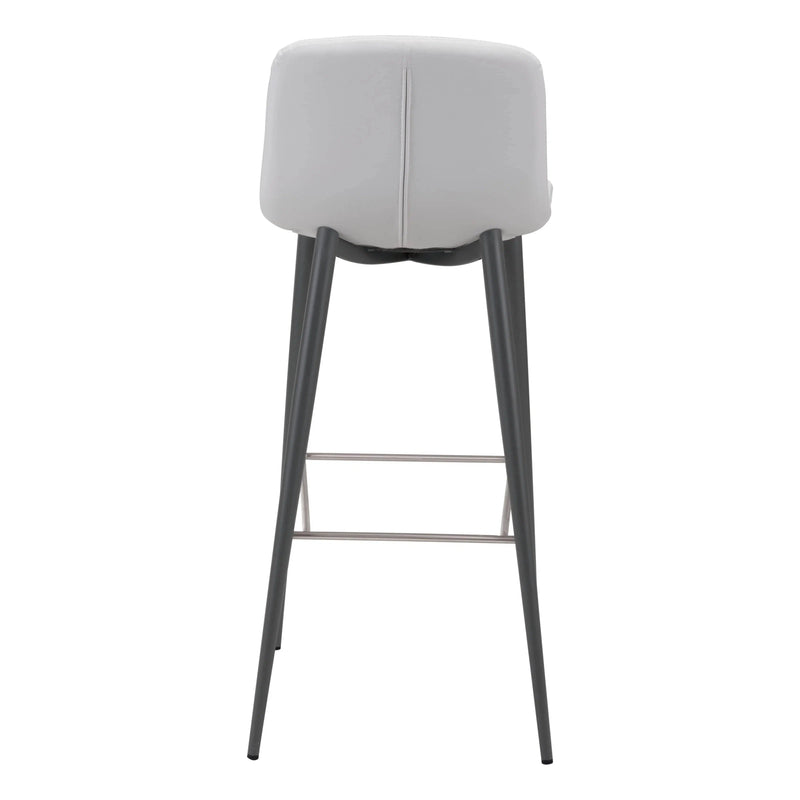 Tangiers Bar Chair (Set of 2) White Bar Stools LOOMLAN By Zuo Modern