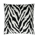 Tanja Ebony Animal Black Large Throw Pillow With Insert Throw Pillows LOOMLAN By D.V. Kap