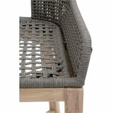 Tapestry Outdoor Barstool Dove Flat Rope Sustainable Teak Outdoor Bar Stools LOOMLAN By Essentials For Living