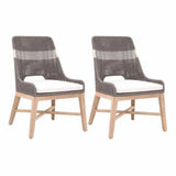 Tapestry Rope Outdoor Dining Chair Set of 2 Grey Rope Outdoor Dining Chairs LOOMLAN By Essentials For Living