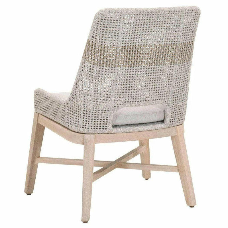 Tapestry Rope Outdoor Dining Chair Set of 2 Taupe Rope Outdoor Dining Chairs LOOMLAN By Essentials For Living