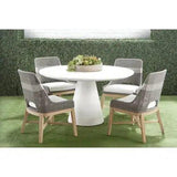 Tapestry Rope Outdoor Dining Chair Set of 2 Taupe Rope Outdoor Dining Chairs LOOMLAN By Essentials For Living