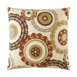 Taraz Teak Multi Color Throw Pillow With Insert Throw Pillows LOOMLAN By D.V. Kap