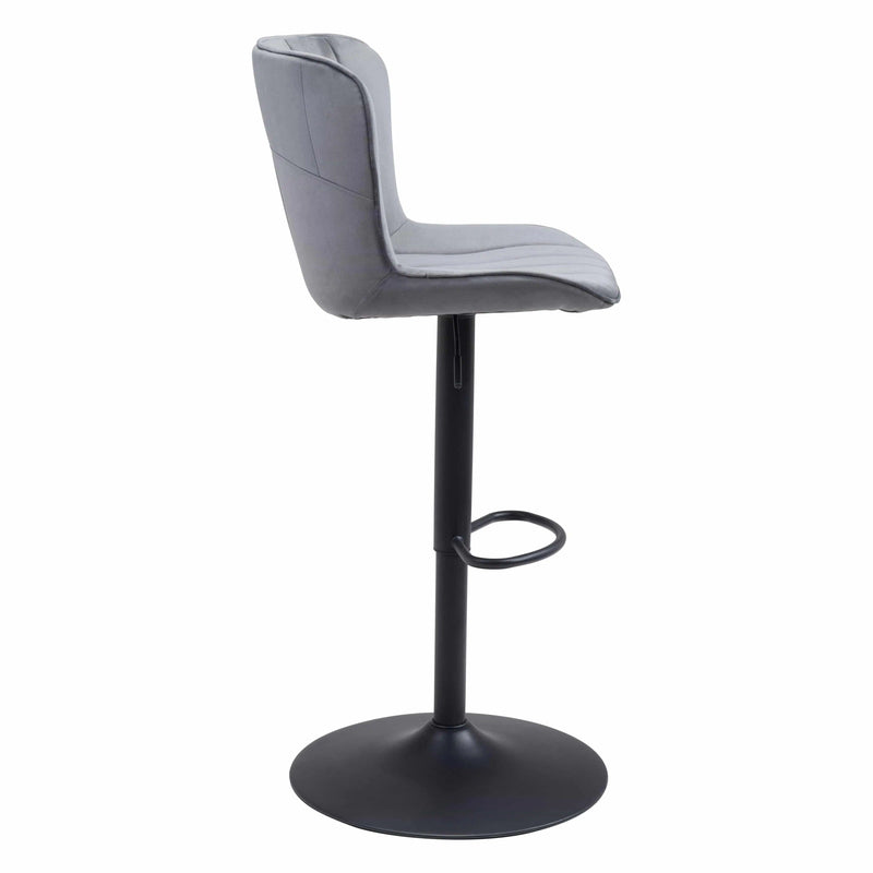 Tarley Bar Chair Gray Bar Stools LOOMLAN By Zuo Modern