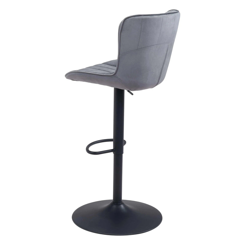 Tarley Bar Chair Gray Bar Stools LOOMLAN By Zuo Modern