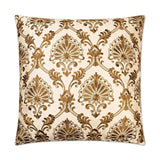 Tavoos Gold Throw Pillow With Insert Throw Pillows LOOMLAN By D.V. Kap