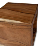 Tayida Natural Solid Chamcha Wooden Side Table Side Tables LOOMLAN By Urbia