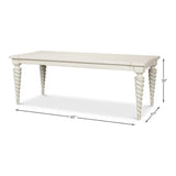 Teagan Dining Table Antique White Dining Tables LOOMLAN By Sarreid