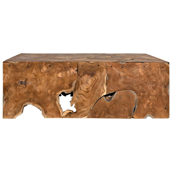 Teak Coffee Table Root Original Stump Pieces - Vert Coffee Table Coffee Tables LOOMLAN By Noir