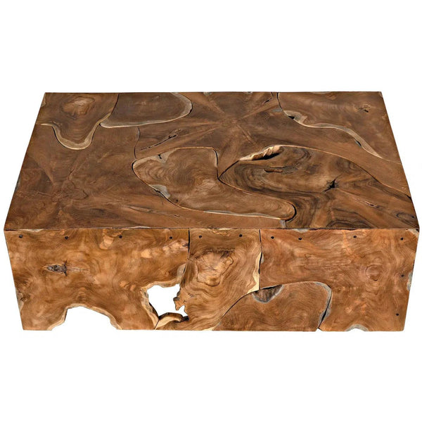 Teak Coffee Table Root Original Stump Pieces - Vert Coffee Table Coffee Tables LOOMLAN By Noir