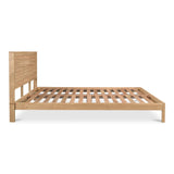 Teeda Natural Wood and Iron Bed Beds LOOMLAN By Moe's Home