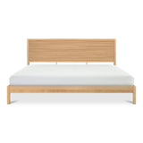 Teeda Natural Wood and Iron Bed Beds LOOMLAN By Moe's Home