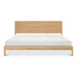 Teeda Natural Wood and Iron Bed Beds LOOMLAN By Moe's Home