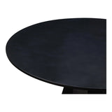 Templo Concrete and Steel Black Outdoor Round Dining Table Outdoor Dining Tables LOOMLAN By Moe's Home