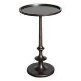 Terni Iron Round Side Table Side Tables LOOMLAN By Noir