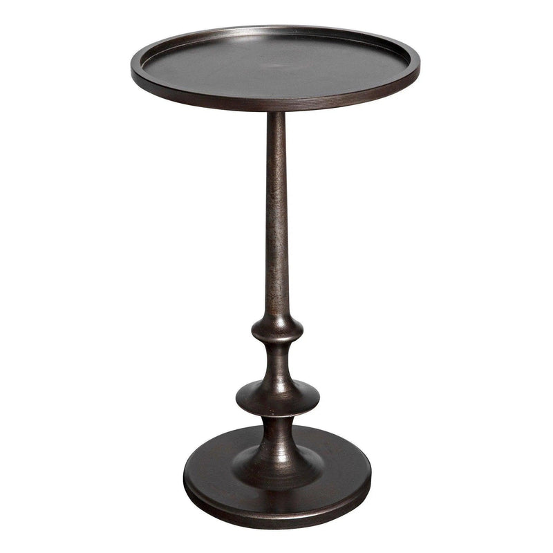 Terni Iron Round Side Table Side Tables LOOMLAN By Noir